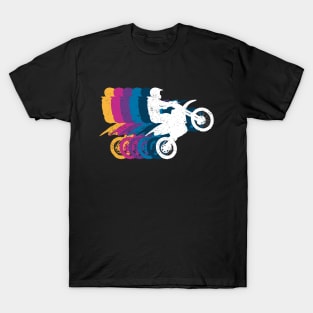 Vintage Dirt Bike Motocross MX Enduro Retro Biker T-Shirt